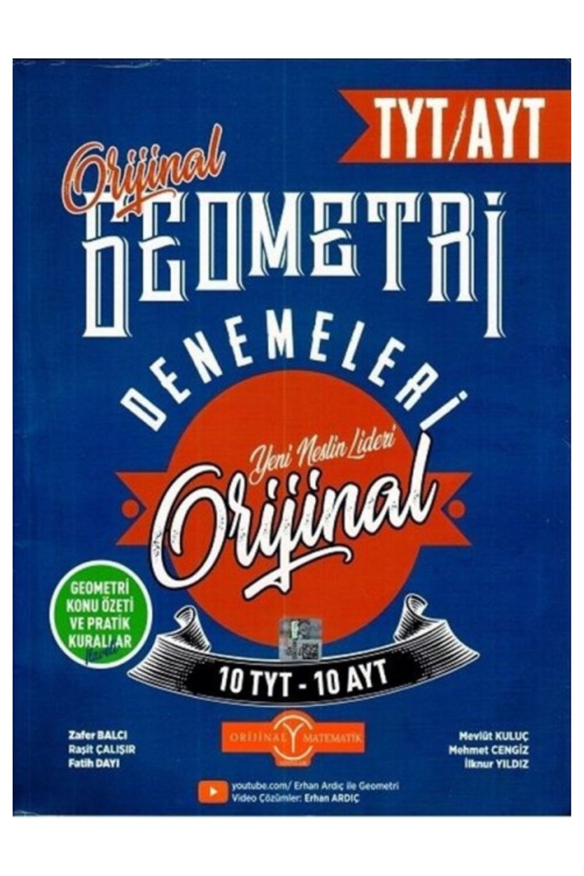Orijinal Yayınları TYT AYT Geometri Denemeleri Orijinal Yayınları TYT AYT Geometri Denemeleri