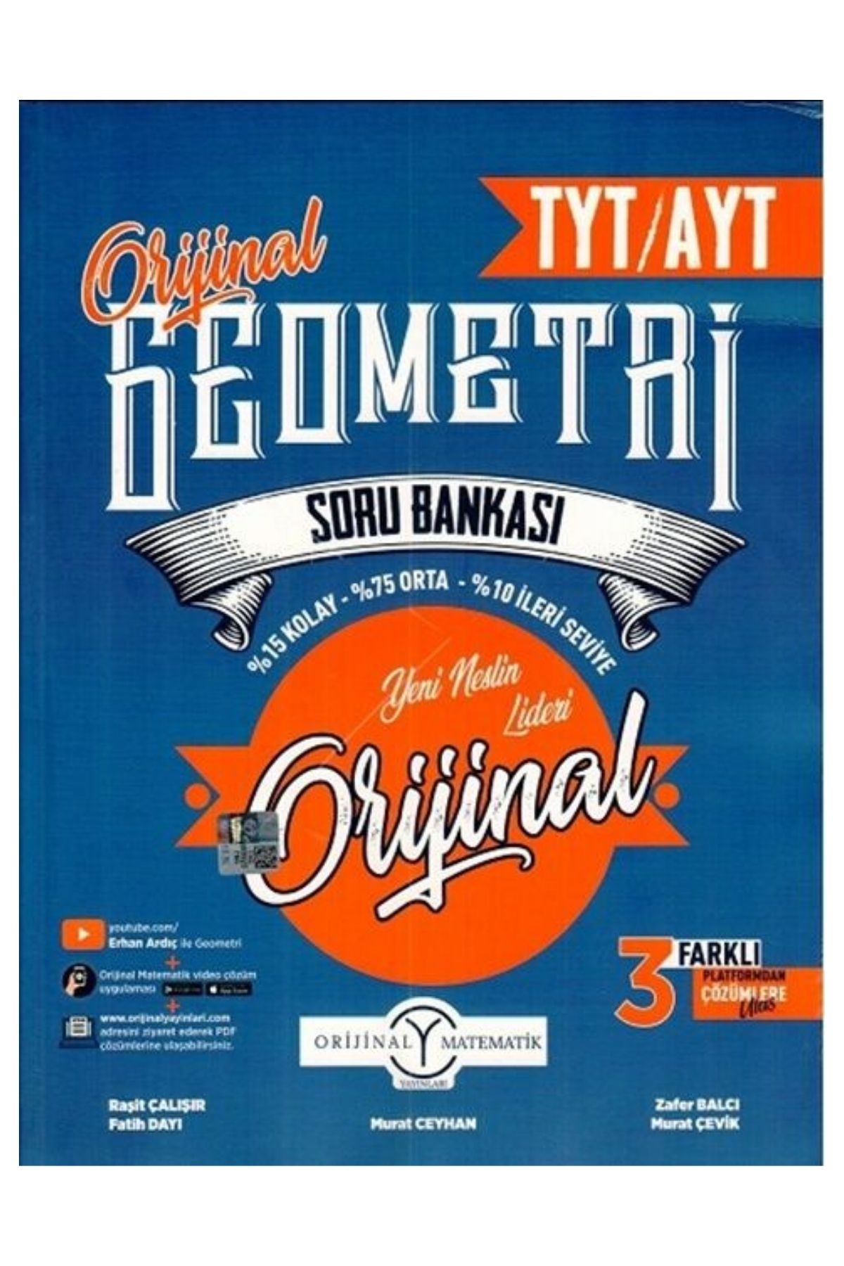 Orijinal Yayınları TYT AYT Geometri Soru Bankası Orijinal Yayınları TYT AYT Geometri Soru Bankası