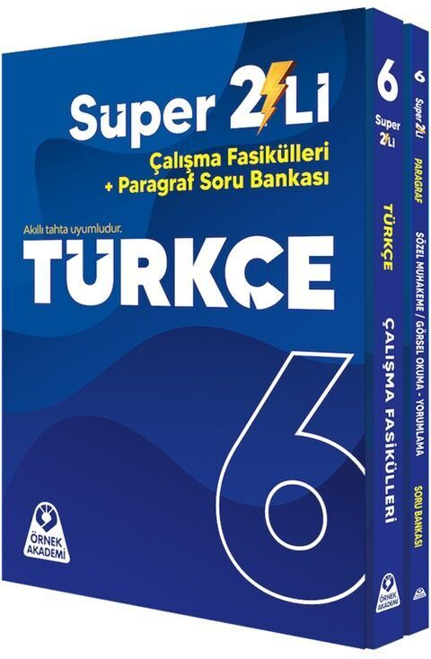 Örnek Akademi 6. Sınıf Süper İkili Türkçe Seti Örnek Akademi 6. Sınıf Süper İkili Türkçe Seti