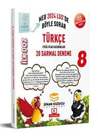 Sinan Kuzucu Yayınları 2024 LGS 8. Sınıf İlk Doz Türkçe Sarmal Branş Denemesi Sinan Kuzucu Yayınları 2024 LGS 8. Sınıf İlk Doz Türkçe Sarmal Branş Denemesi