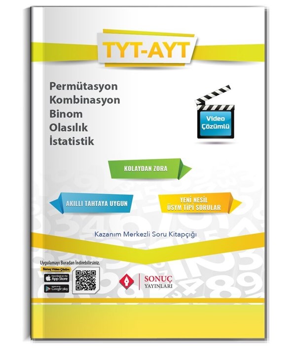 Sonuç Yayınları TYT AYT Permütasyon Kombinasyon Binom Olasılık