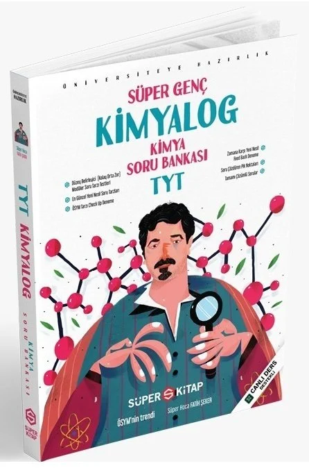 Süper Kitap YKS TYT Kimya Kimyalog Soru Bankası Süper Kitap Yayınları Süper Kitap YKS TYT Kimya Kimyalog Soru Bankası Süper Kitap Yayınları