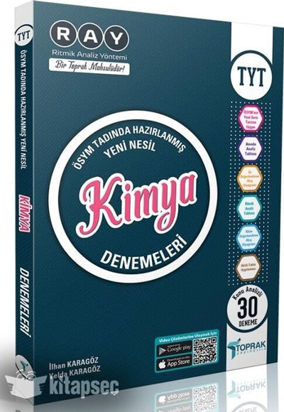 TYT Kimya 30 lu Denemeleri Toprak Yayıncılık TYT Kimya 30 lu Denemeleri Toprak Yayıncılık