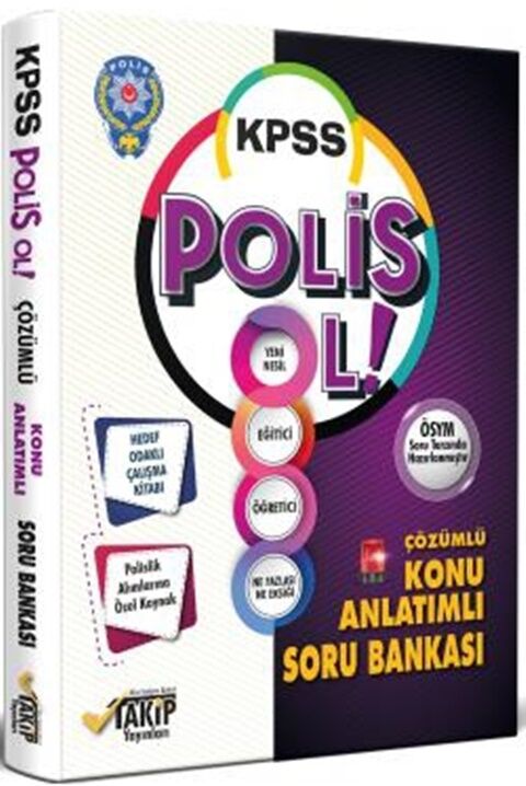 Takip Yayınları KPSS Polis Ol Konu Anlatımlı Hedef Odaklı Çalışma Kitabı Soru Bankası