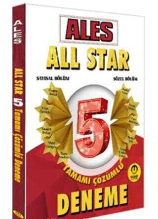 Tasarı Eğitim Yayınları ALES All Star 5 Çözümlü Deneme Tasarı Eğitim Yayınları ALES All Star 5 Çözümlü Deneme