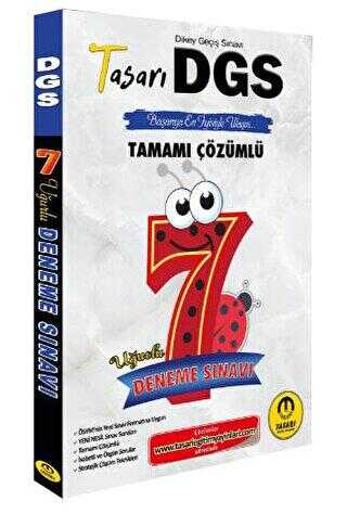 Tasarı Yayıncılık DGS 7 Uğurlu Çözümlü Deneme Tasarı Yayıncılık DGS 7 Uğurlu Çözümlü Deneme