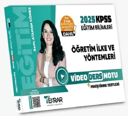 Tekrar Akademi 2025 KPSS Eğitim Bilimleri Öğretim İlke ve Yöntemleri Video Ders Notu Tekrar Akademi 2025 KPSS Eğitim Bilimleri Öğretim İlke ve Yöntemleri Video Ders Notu