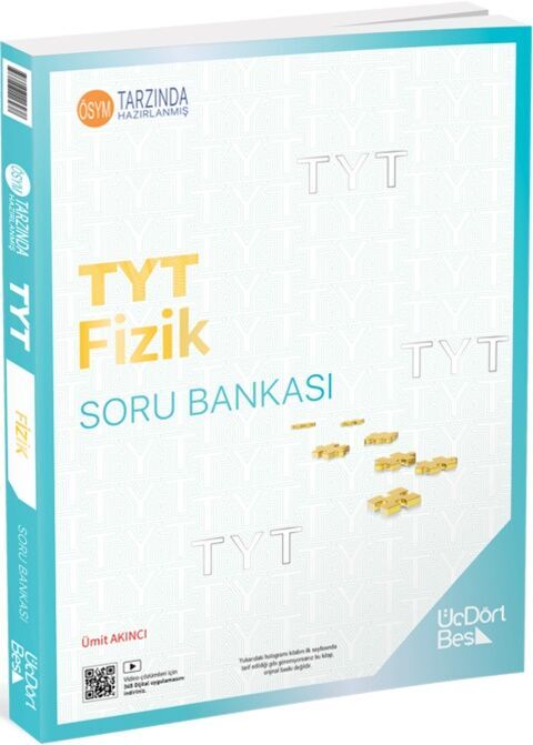 Üç Dört Beş Yayınları TYT Fizik Soru Bankası