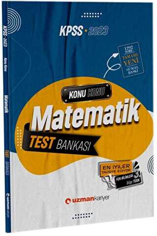 Uzman Kariyer Yayınları 2023 KPSS Matematik Test Bankası Yaprak Test