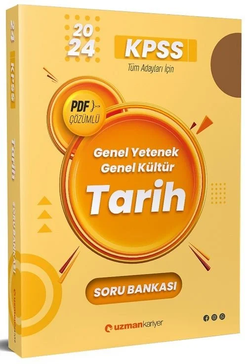 Uzman Kariyer Yayınları 2024 KPSS Tarih Soru Bankası