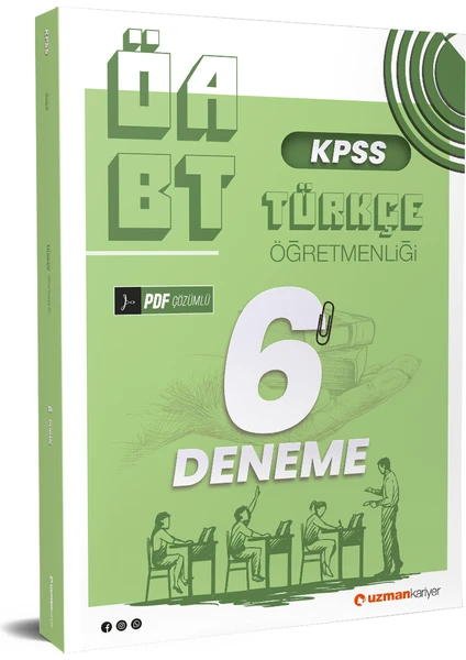 Uzman Kariyer Yayınları 2024 ÖABT Türkçe Öğretmenliği 6 Deneme Uzman Kariyer Yayınları 2024 ÖABT Türkçe Öğretmenliği 6 Deneme