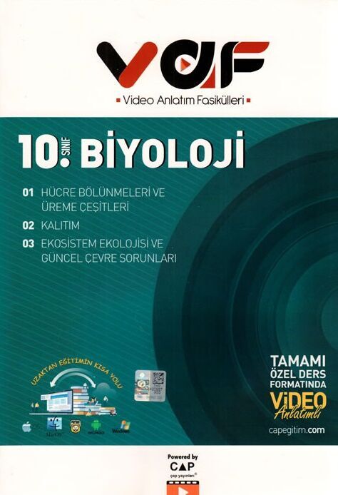 Vaf Yayınları 10. Sınıf Biyoloji Video Anlatım Fasikülleri