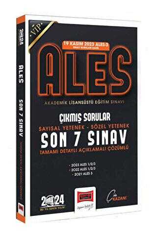 Yargı Yayınevi 2024 ALES Son 7 Sınav Çıkmış Sorular 19 Kasım 2023 Sınavı Dahil