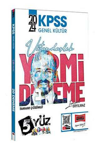 Yargı Yayınevi 2024 KPSS 5Yüz Ekibi Vatandaşlık Tamamı Çözümlü 15 Deneme