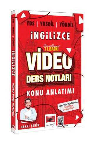 Yargı Yayınevi 2024 YDS YÖKDİL YKSDİL İngilizce Video Ders Notları