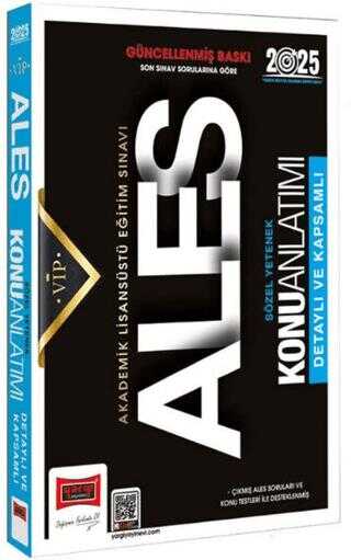 Yargı Yayınevi 2025 ALES Vip Sözel Yetenek Konu Anlatımı Yargı Yayınevi 2025 ALES Vip Sözel Yetenek Konu Anlatımı