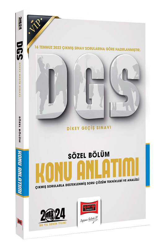 Yargı Yayınları 2024 DGS Vip Sözel Bölüm Konu Anlatımı Yargı Yayınları 2024 DGS Vip Sözel Bölüm Konu Anlatımı