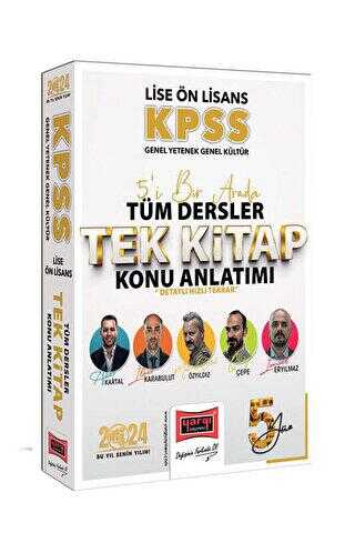 Yargı Yayınları 2024 KPSS Lise Ön Lisans GK-GY 5Yüz Ekibi 5`i Bir Arada Tüm Dersler Tek Kitap Konu Anlatımı Yargı Yayınları 2024 KPSS Lise Ön Lisans GK-GY 5Yüz Ekibi 5`i Bir Arada Tüm Dersler Tek Kitap Konu Anlatımı