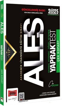 Yargı Yayınları 2025 ALES Vip Sayısal Sözel Yetenek Çek Kopart Yaprak Test Yargı Yayınları 2025 ALES Vip Sayısal Sözel Yetenek Çek Kopart Yaprak Test