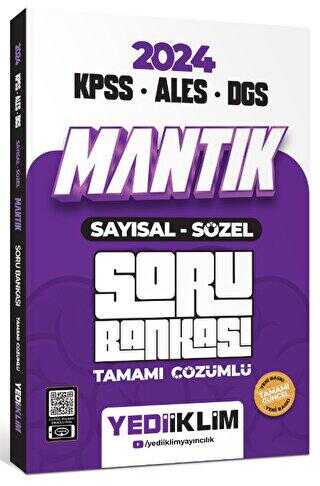 Yediiklim Yayınları 2024 KPSS - ALES - DGS Mantık Sayısal Sözel Tamamı Çözümlü Soru Bankası