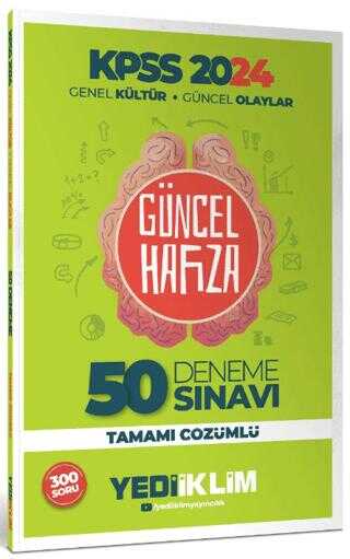 Yediiklim Yayınları 2024 KPSS Genel Kültür Güncel Olaylar Tamamı Çözümlü 50 Deneme