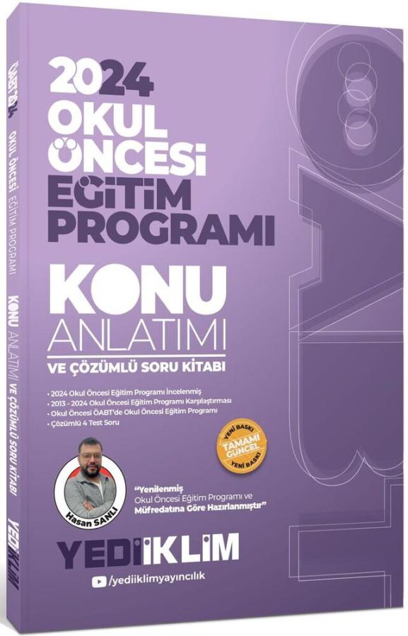 Yediiklim Yayınları 2024 ÖABT Okul Öncesi Eğitim Programı Konu Anlatımı ve Çözümlü Soru Kitabı Yediiklim Yayınları 2024 ÖABT Okul Öncesi Eğitim Programı Konu Anlatımı ve Çözümlü Soru Kitabı