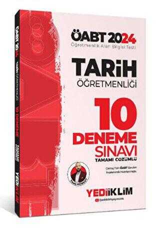 Yediiklim Yayınları 2024 ÖABT Tarih Öğretmenliği Tamamı Çözümlü 10 Deneme