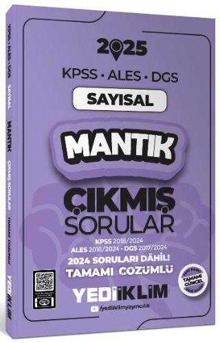 Yediiklim Yayınları 2025 KPSS ALES DGS Sayısal Mantık Çıkmış Sorular ve Çözümleri