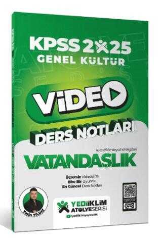 Yediiklim Yayınları 2025 KPSS Genel Kültür Vatandaşlık Video Ders Notları Yediiklim Yayınları 2025 KPSS Genel Kültür Vatandaşlık Video Ders Notları