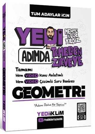 Yediiklim Yayınları KPSS-ALES-DGS Yedi Adımda Temelden Zirveye Geometri Video Konu Anlatımlı Video Çözümlü Soru Bankası