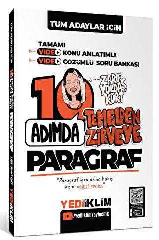 Yediiklim Yayınları Tüm Adaylar İçin 10 Adımda Paragraf Video Konu Anlatımlı ve Video Çözümlü Soru Bankası