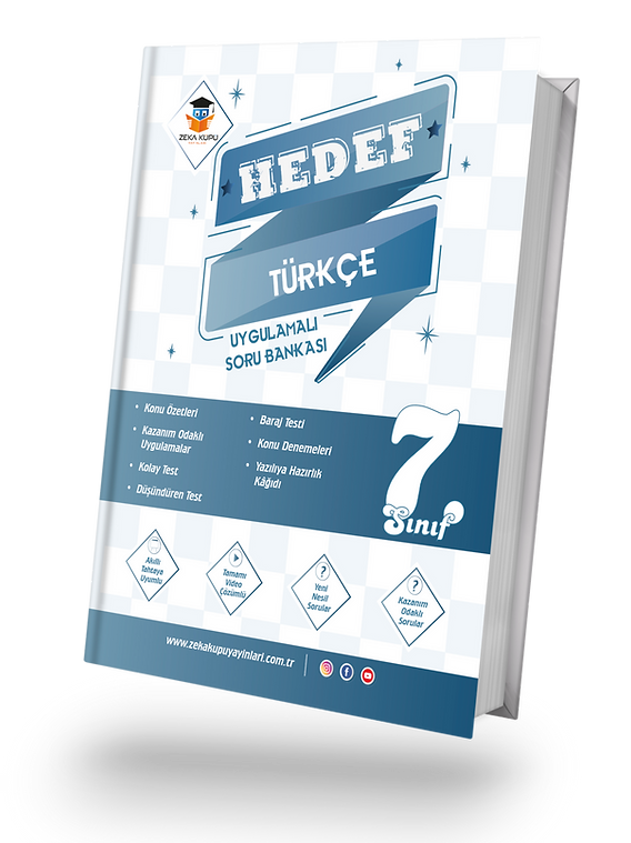 Zeka Küpü Yayınları 7. Sınıf Türkçe Hedef Uygulamalı Soru Bankası Zeka Küpü Yayınları 7. Sınıf Türkçe Hedef Uygulamalı Soru Bankası