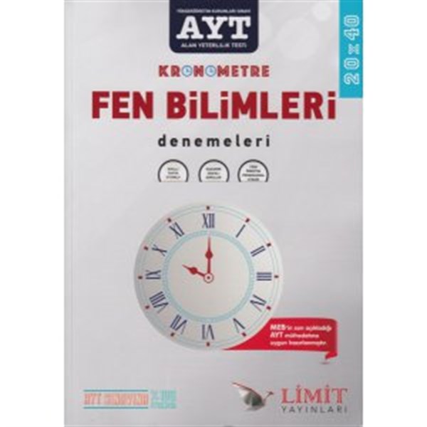 AYT Fen Bilimleri Kronometre 20 x 40 Denemeleri Limit Yayınları