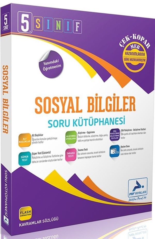 PRF Yayınları 5. Sınıf Sosyal Bilimler Soru Kütüphanesi
