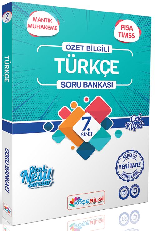 Köşebilgi Yayınları 7. Sınıf Türkçe Özet Bilgili Soru Bankası