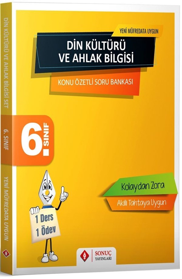 Sonuç Yayınları 6. Sınıf Din Kültürü ve Ahlak Bilgisi Konu Özetli Soru Bankası