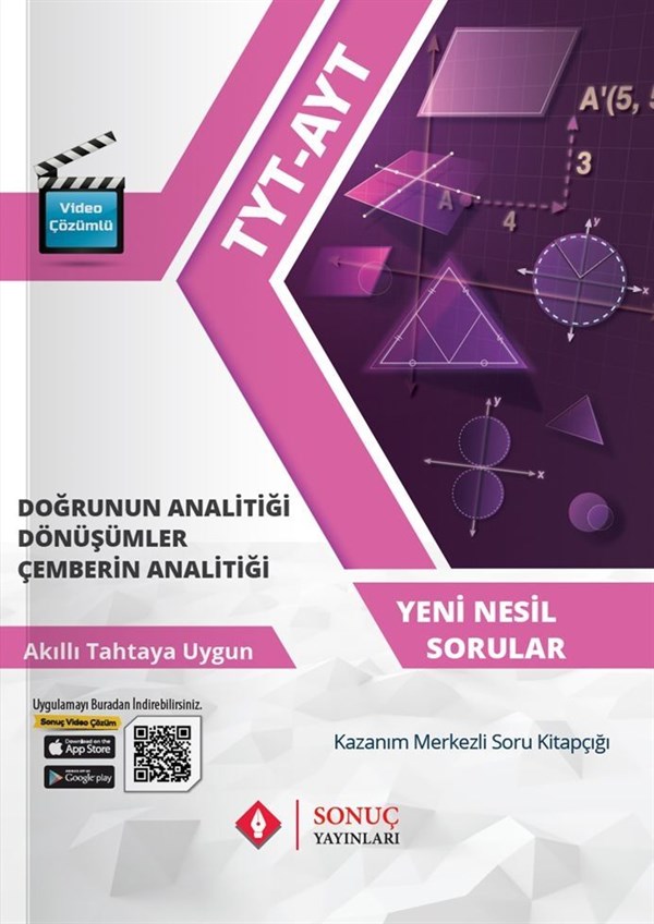 Sonuç Yayınları TYT AYT Doğrunun Analitiği Dönüşümler Çemberin Analitiği