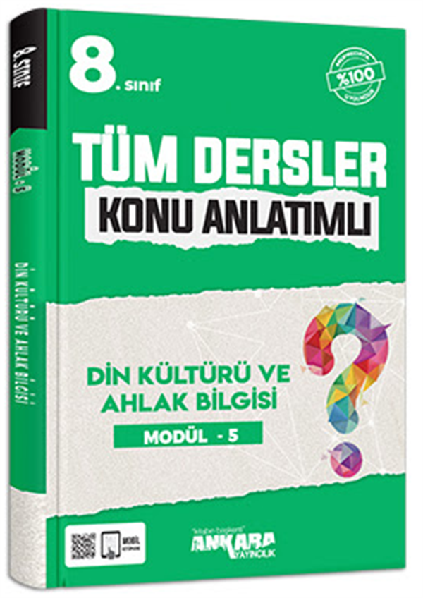 Ankara Yayıncılık 8. Sınıf Tüm Dersler Konu Anlatımlı Din Kültürü ve Ahlak Bilgisi Modül 5