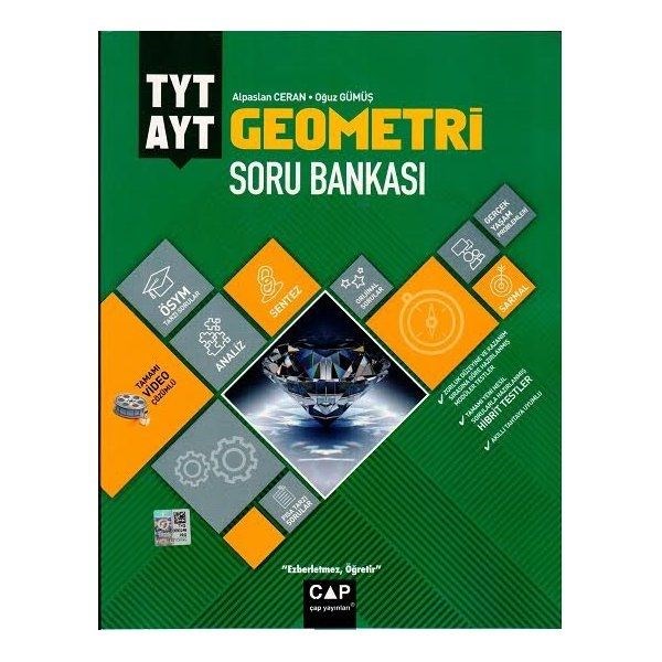 Çap Yayınları YKS TYT AYT Geometri Soru Bankası Video Çözümlü