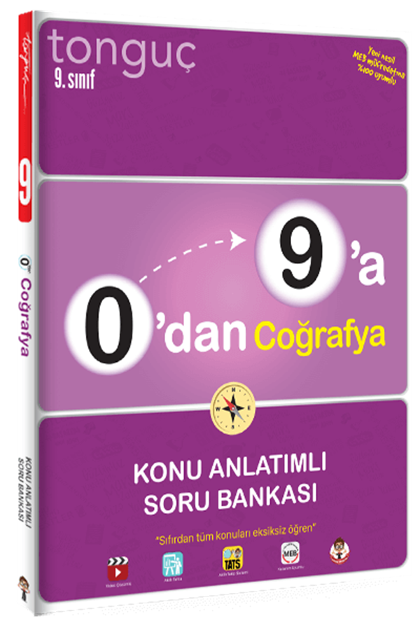 Tonguç 9. Sınıf 0’dan 9’a Coğrafya Konu Anlatımlı Soru Bankası