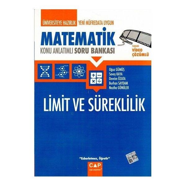Çap Yayınları Üniversiteye Hazırlık Matematik Limit ve Süreklilik Konu Anlatımlı Soru Bankası