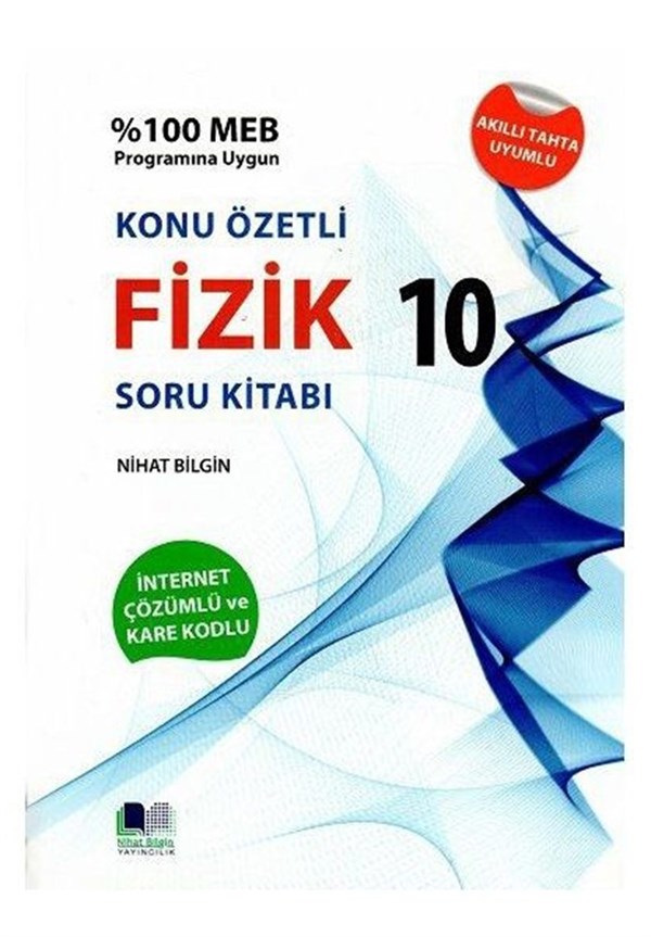 Nihat Bilgin Yayınları 10. Sınıf Fizik Konu Özetli Soru Kitabı