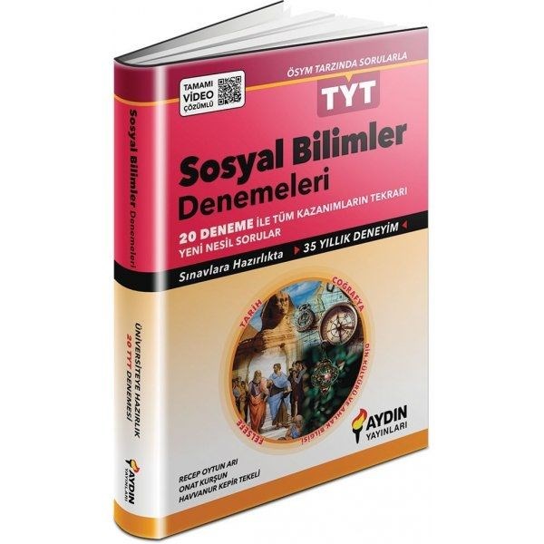 Aydın Yayınları TYT Sosyal Bilimler 20 Deneme