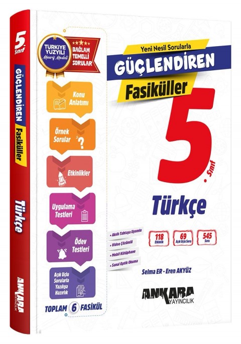 ANKARA YAY. 5.SINIF GÜÇLENDİREN TÜRKÇE FASİKÜL SET 2027 ANKARA YAY. 5.SINIF GÜÇLENDİREN TÜRKÇE FASİKÜL SET 2027