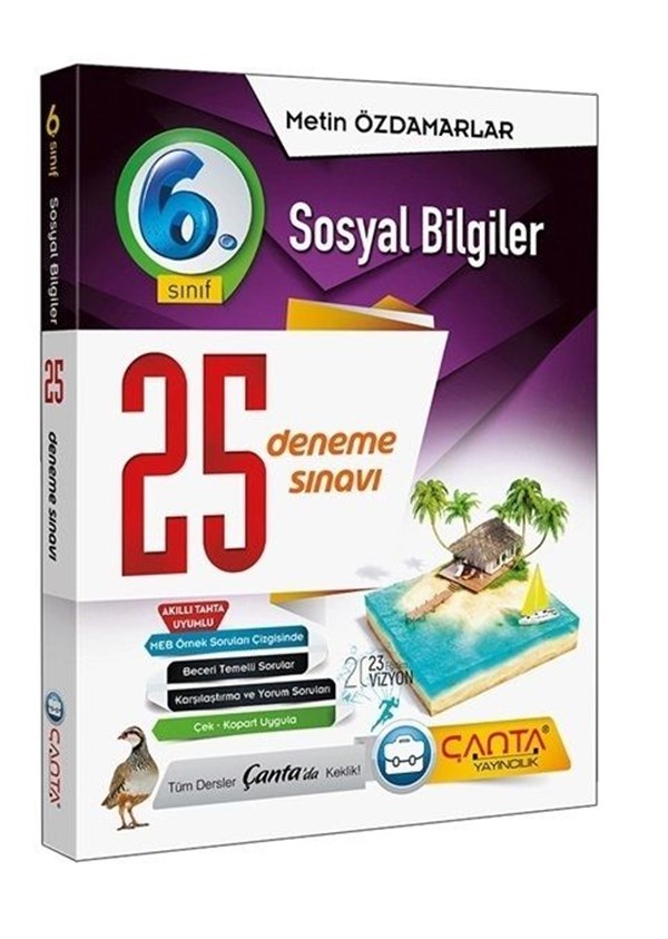 Çanta Yayınları 6. Sınıf Sosyal Bilgiler 25 Deneme