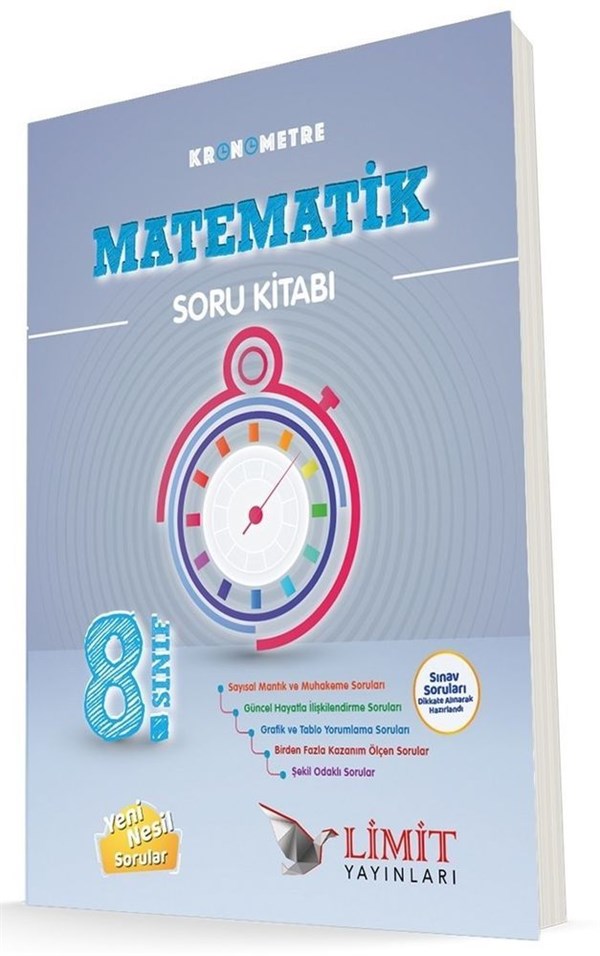 Limit Yayınları 8. Sınıf Kronometre Matematik Soru Kitabı