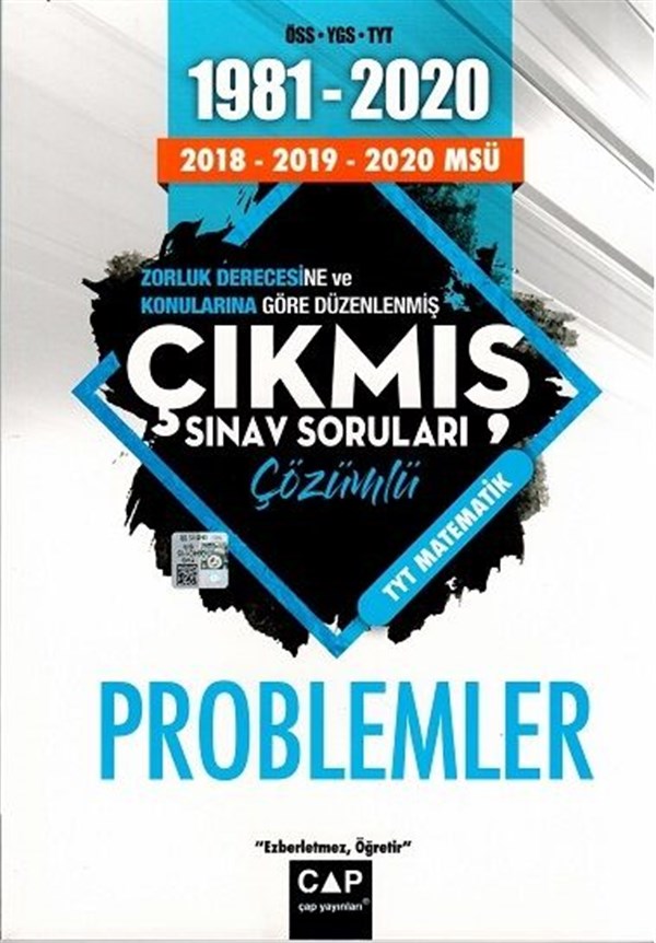 Çap Yayınları Matematik Problemler Çözümlü Çıkmış Sınav Soruları