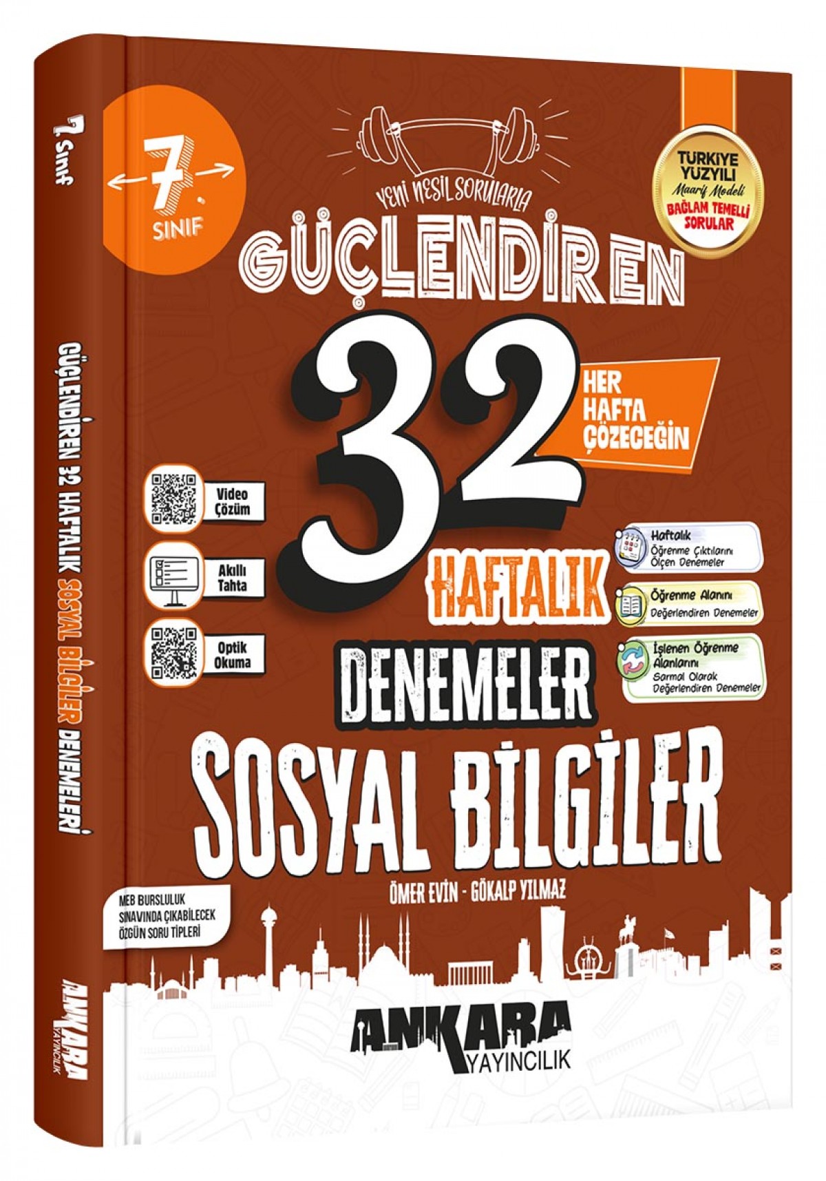Ankara Yayıncılık 7.Sınıf Güçlendiren 32 Haftalık Sosyal Bilimler Denemeleri