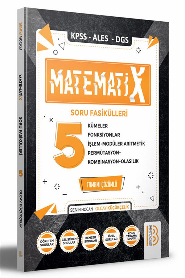 Benim Hocam Yayınları 2022 KPSS ALES DGS MatematiX Soru Fasikülleri 5