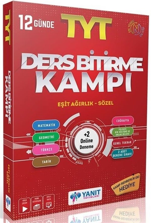 Yanıt Yayınları TYT Ders Bitirme Kampı Eşit Ağırlık - Sözel